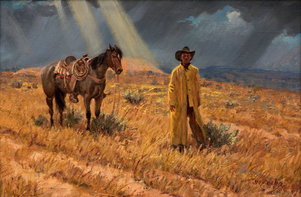 Joe Beeler_Cowboy In A Slicker_On loan from the Eddie Basha Collection_preview